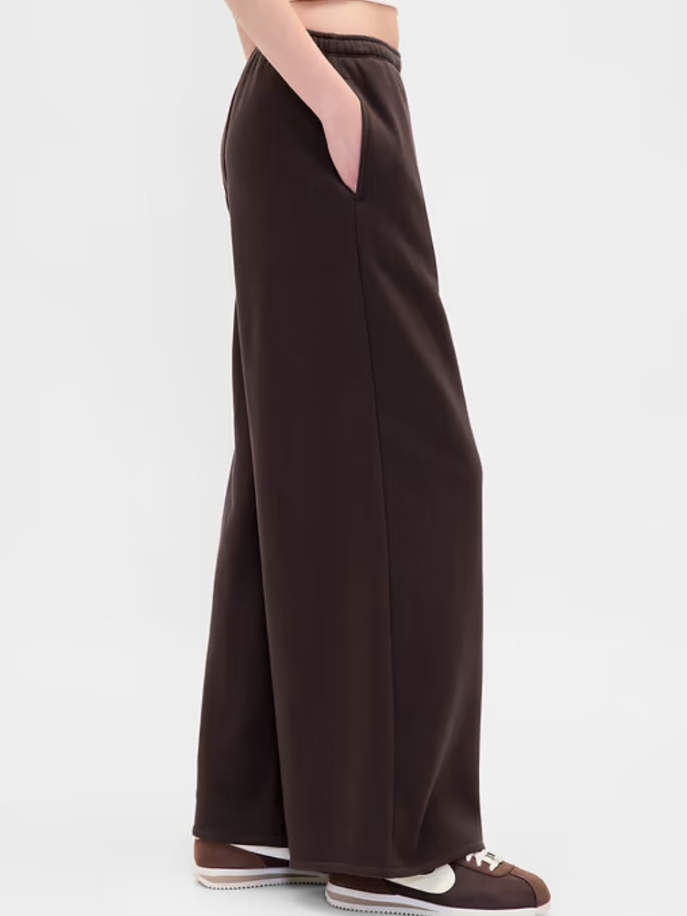 Gap Sweatpants Women’s Baggy Wide-Leg Size XXS Vintagesoft Brown Lounge - Picture 3 of 13